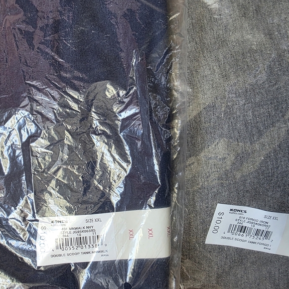 NWT bundle of 2 SO Women's Favorite Tank Tops Sz XXL - Heather Grey & Navy Blue - Picture 8 of 9